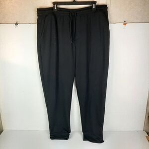 🔥Athletic Works Mens 2XL (44-46) Black Drawstring Jogger Sweat Pants